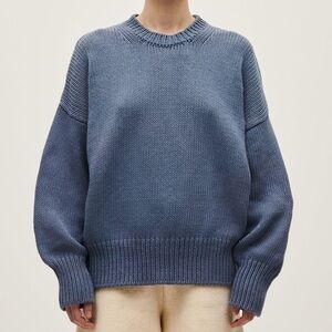 Babaa No 16 Crewneck Sweater in Midnight Ocean, One Size, Great Condition!